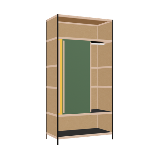 [400533431] Kleerkast (239x120x62 cm)