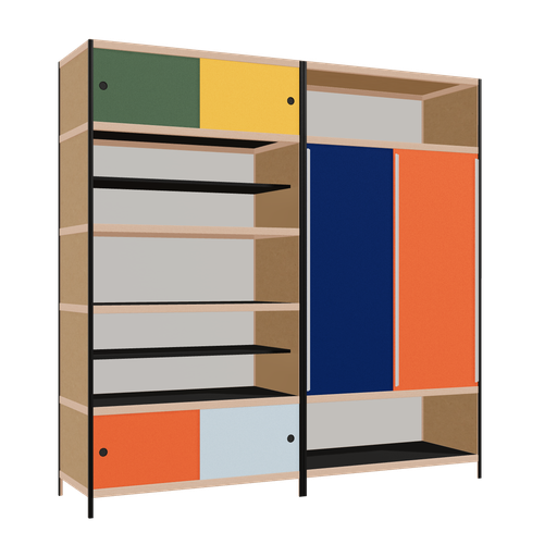 [f165528] Meubles (239x240x62 cm)