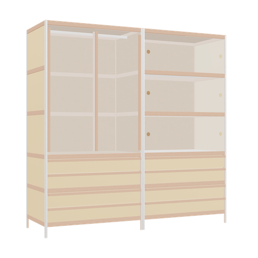 [f165540] Furniture (199x200x62 cm)