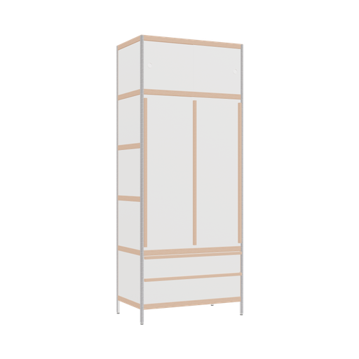 [400457282] Kleerkast (220x90x52 cm)