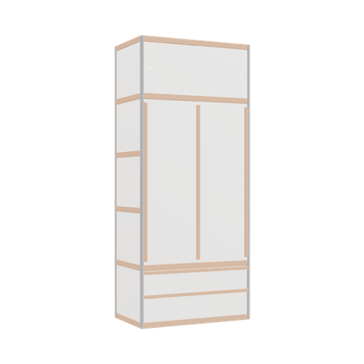 [400533517] Wardrobe (209x90x52 cm)