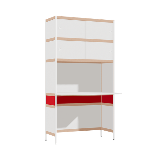 [400533684] Bureau débordant (186.5x100x63.6 cm)