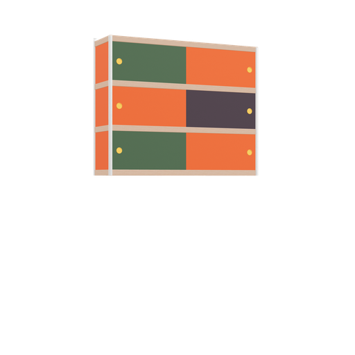 [400533876] Zwevende kast (97x120x32 cm)