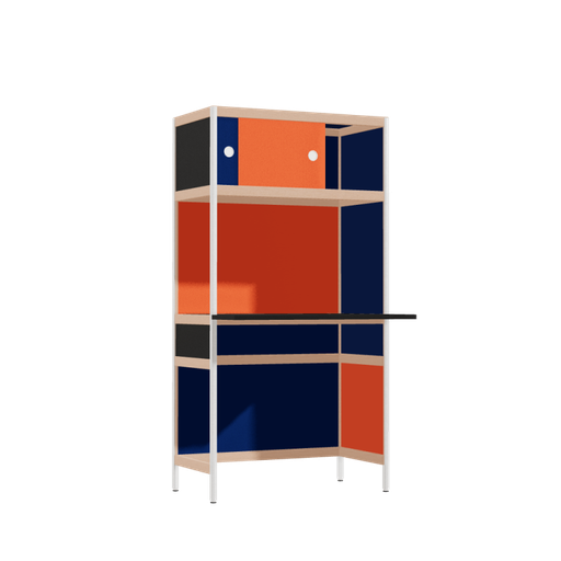 [400534027] Bureau débordant (155.5x80x63.6 cm)