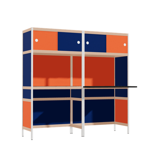 [f165723] Meubles (155.5x160x63.6 cm)