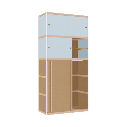 [400534047] Kleerkast (229x110x52 cm)