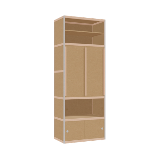 [400534086] Kleerkast (239x90x52 cm)