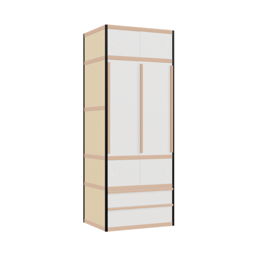 [400534152] Kleerkast (209x80x62 cm)