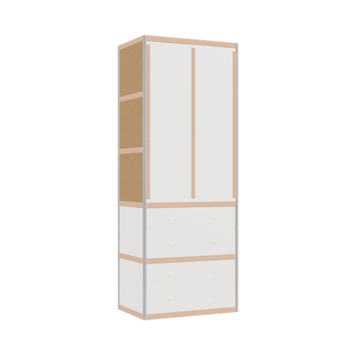 [400534184] Wardrobe (209x80x52 cm)