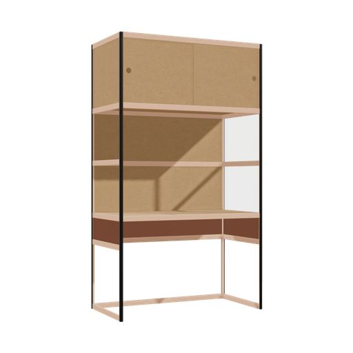 [400534318] Geïntegreerd bureau (209x120x62 cm)