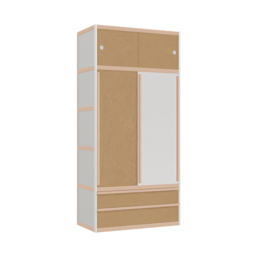 [400534330] Kleerkast (209x100x52 cm)