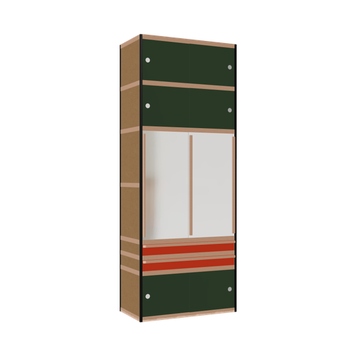 [400534435] Kleerkast (257x100x52 cm)