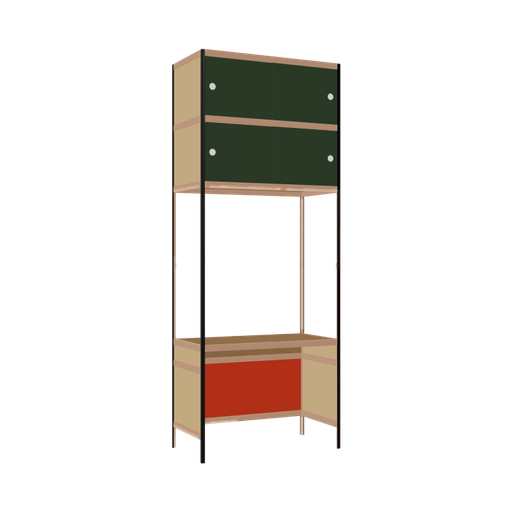 [400534450] Bureau intégré (257x100x52 cm)