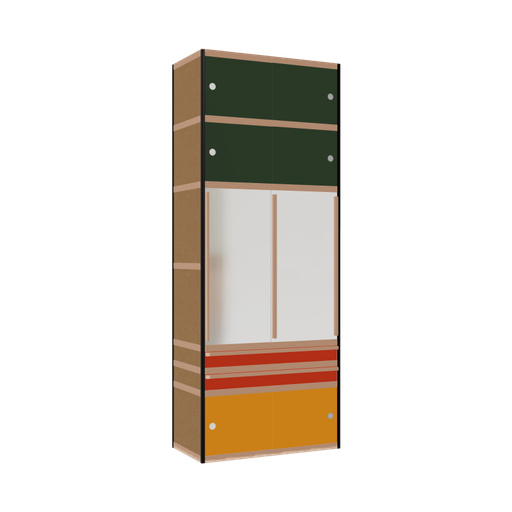 [400534451] Wardrobe (257x100x52 cm)