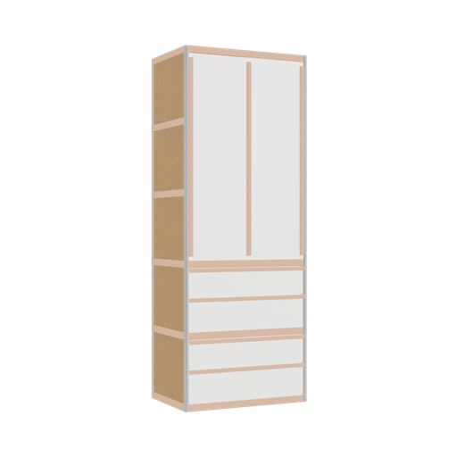 [400534452] Penderie (209x80x52 cm)