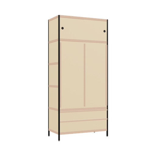 [400534484] Wardrobe (220x100x52 cm)