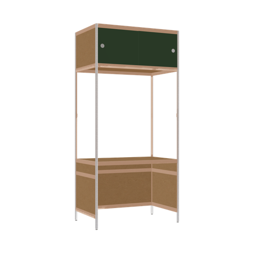 [400534486] Bureau intégré (213x100x62 cm)