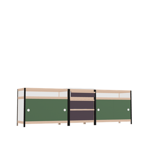 [f165914] Meubles (65.8x212x42 cm)