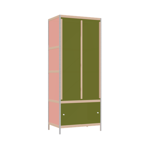 [400534890] Kleerkast (198x80x52 cm)