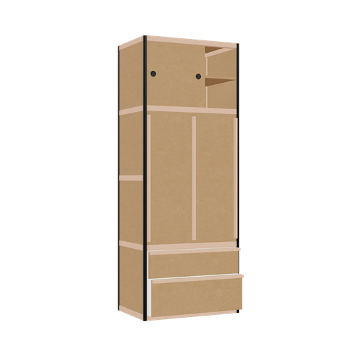 [400534998] Wardrobe (208x80x52 cm)