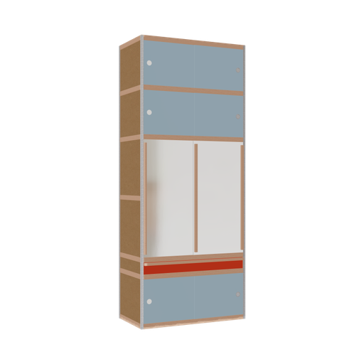 [400535070] Wardrobe (243x100x52 cm)