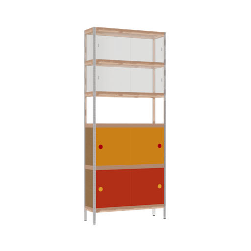 [400535110] Display cabinet (190x80x25 cm)