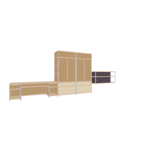 [f166108] Furniture (225x608x62 cm)