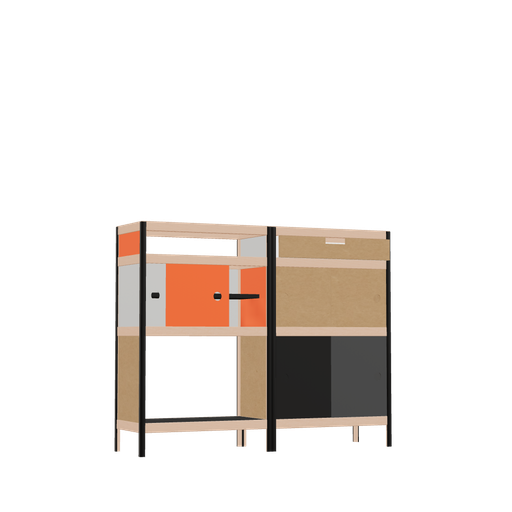 [f166119] Furniture (100x124x32 cm)