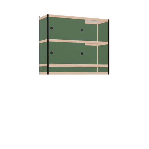 [400535212] Zwevende kast (100x120x42 cm)