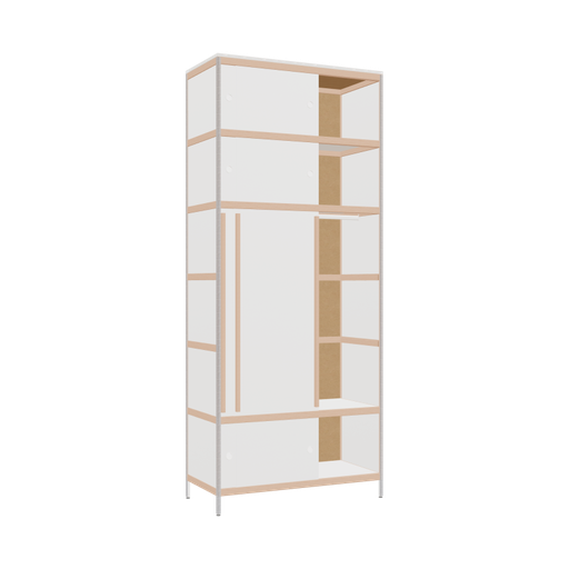 [400535288] Kleerkast (262.8x110x52 cm)