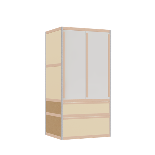 [400535433] Kleerkast (158x80x62 cm)