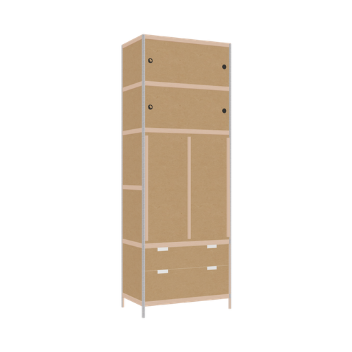 [400425992] Wardrobe (249x90x52 cm)