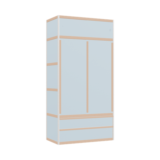 [400535583] Wardrobe (199x100x52 cm)