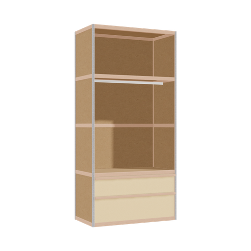 [400535856] Kleerkast (208x100x52 cm)