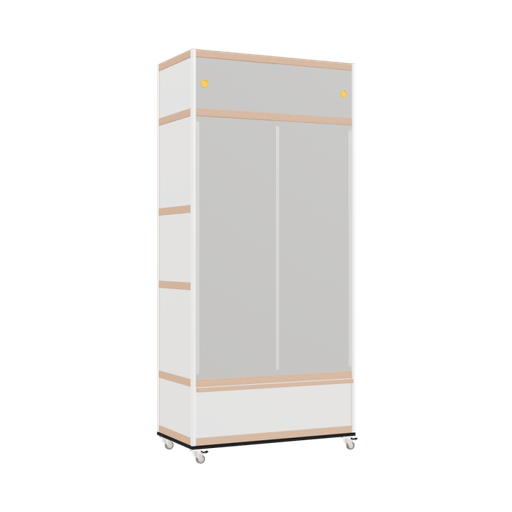 [400536113] Kleerkast (218x100x52 cm)