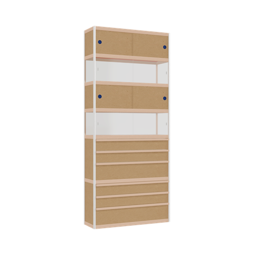 [400536214] Vitrine (230x100x32 cm)