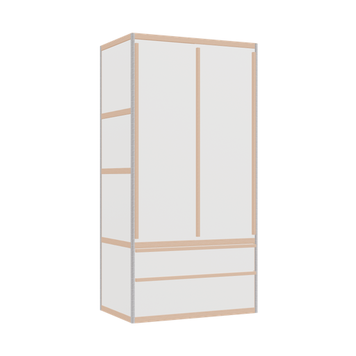 [400536318] Wardrobe (198x100x62 cm)