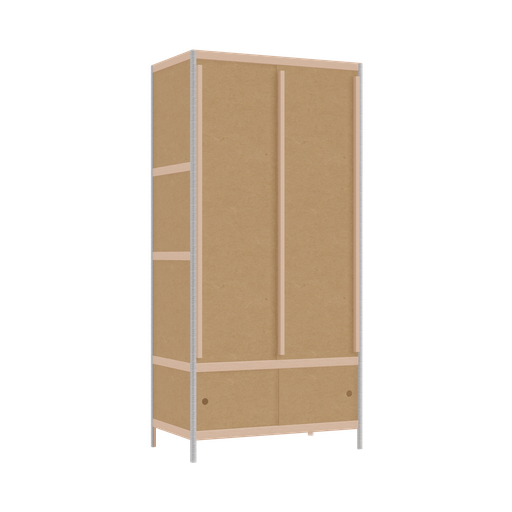 [400394876] Kleerkast (188x90x52 cm)