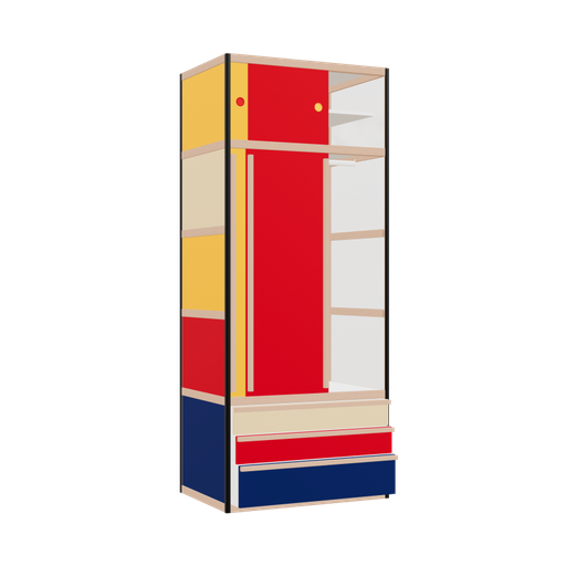 [400536395] Kleerkast (219x90x62 cm)