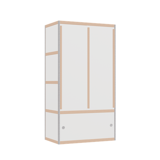 [400536441] Kleerkast (168x90x52 cm)