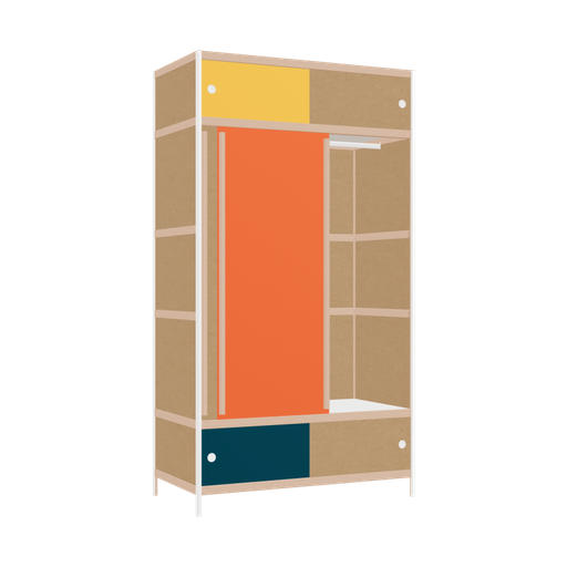 [400536555] Wardrobe (219x120x62 cm)