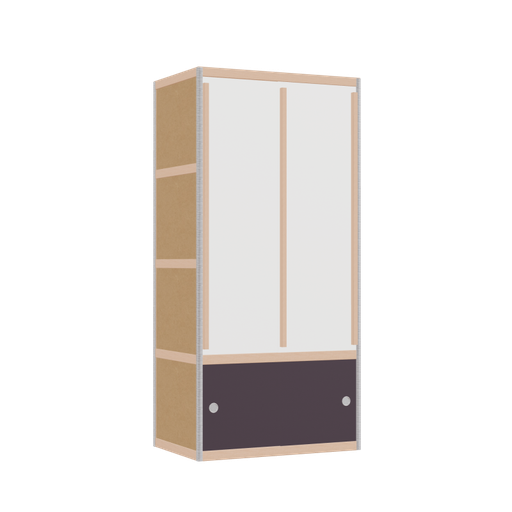 [400536605] Wardrobe (168x80x52 cm)