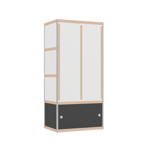 [400536607] Wardrobe (168x80x52 cm)