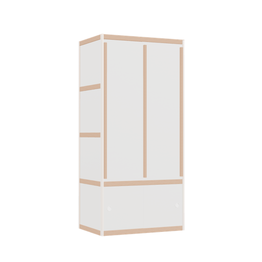 [400536639] Kleerkast (168x80x52 cm)