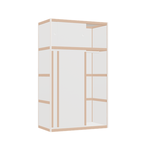 [400536641] Wardrobe (168x100x52 cm)