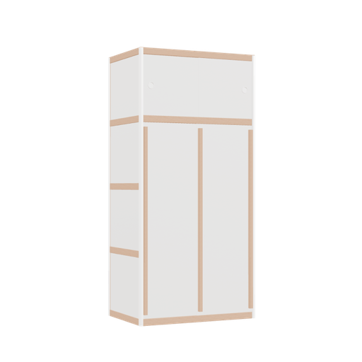 [400184046] Wardrobe (168x80x52 cm)