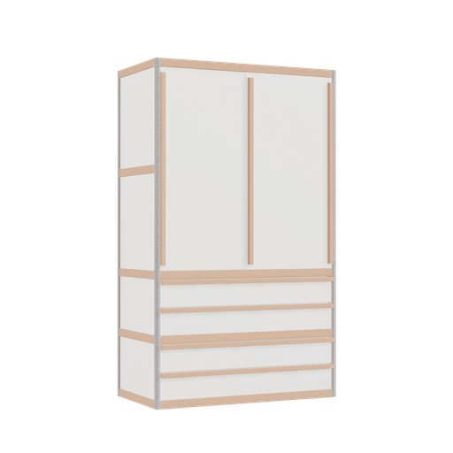 [400536794] Kleerkast (168x100x52 cm)