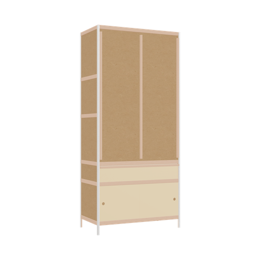 [400536801] Kleerkast (219x100x52 cm)