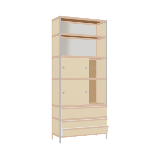 [400537024] Armoire (233x100x42 cm)