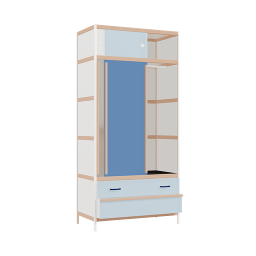 [400537036] Kleerkast (209x100x52 cm)